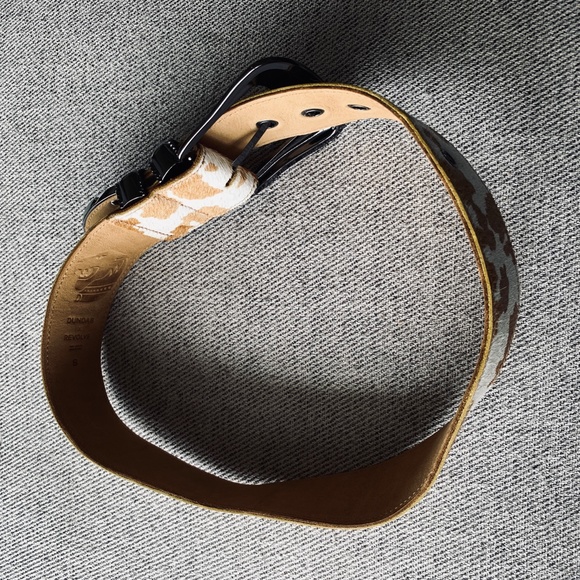 - NEW DUNDAS X REVOLVE Cow Print Belt AX3 - Picture 4 of 6